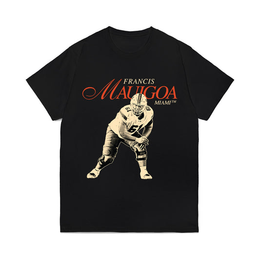 Miami - NCAA Football : Francis Mauigoa - Legacy Comfort Colors T-Shirt-0