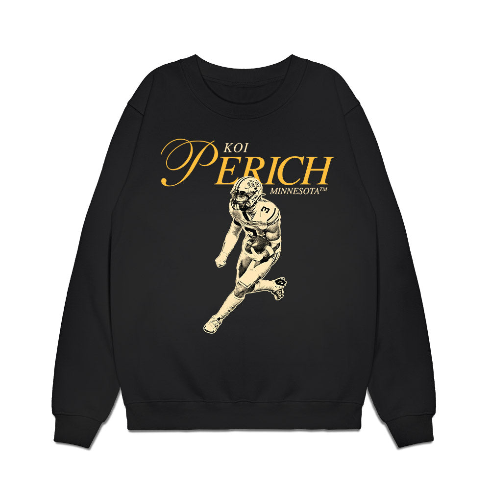 Minnesota - NCAA Football : Koi Perich - Legacy Premium Crewneck Sweatshirt-0