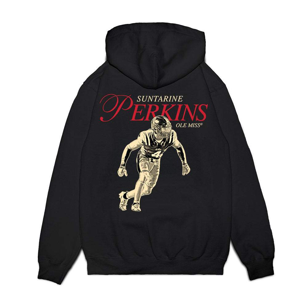 Ole Miss - NCAA Football : Suntarine Perkins - Legacy Premium Hooded Sweatshirt-1