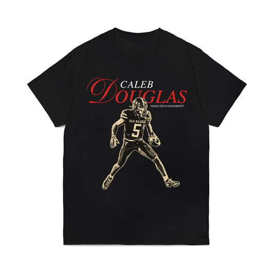 Texas Tech - NCAA Football : Caleb Douglas - Legacy Comfort Colors T-Shirt-0