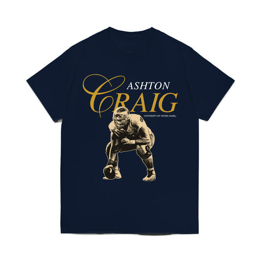 Notre Dame - NCAA Football : Ashton Craig - Legacy Comfort Colors T-Shirt-0