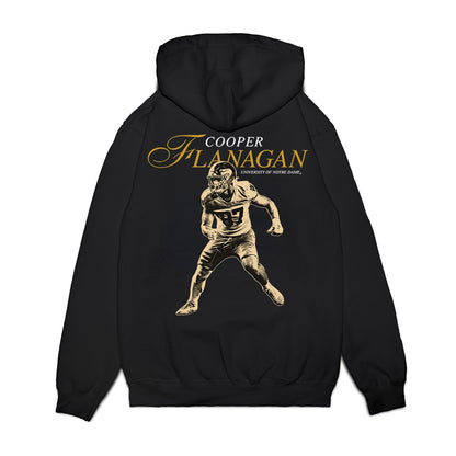 Notre Dame - NCAA Football : Cooper Flanagan - Legacy Premium Hooded Sweatshirt-1