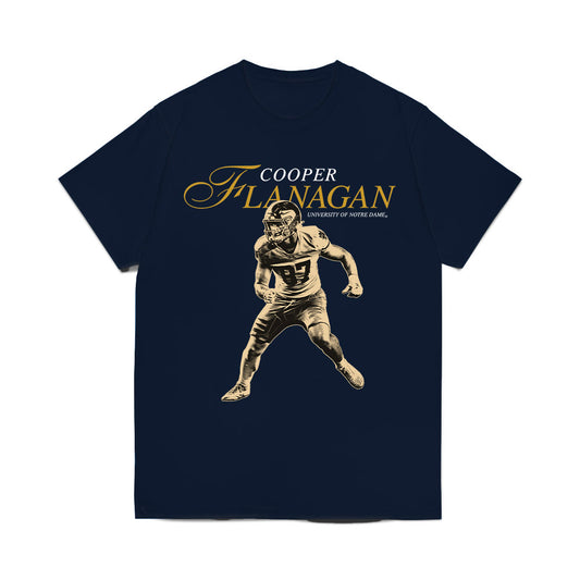Notre Dame - NCAA Football : Cooper Flanagan - Legacy Comfort Colors T-Shirt-0