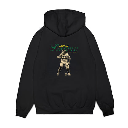 Oregon - NCAA Football : Iapani Laloulu - Legacy Premium Hooded Sweatshirt-1