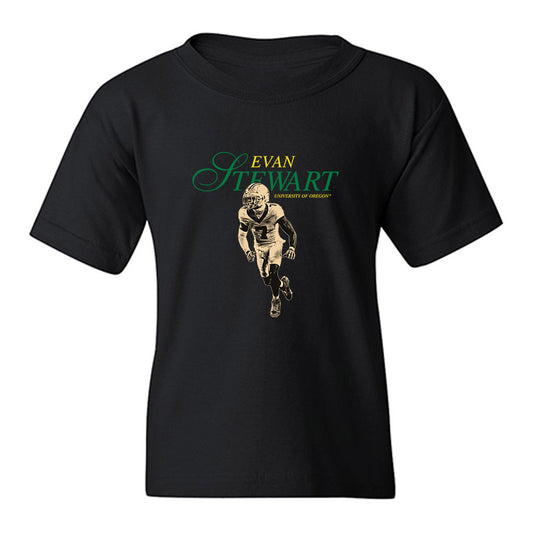 Oregon - NCAA Football : Evan Stewart - Legacy Youth T-Shirt-0