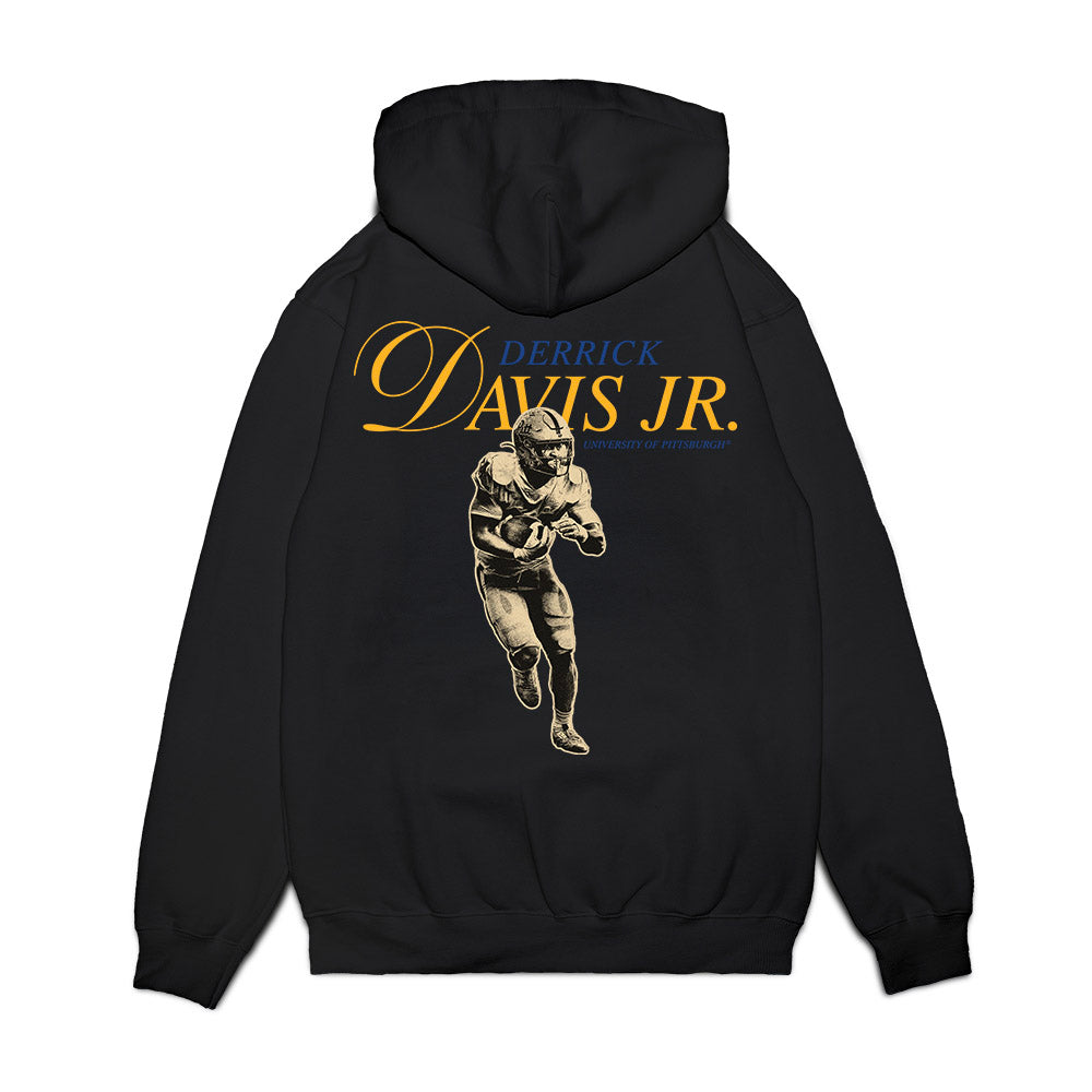 Pittsburgh - NCAA Football : Derrick Davis - Legacy Premium Hooded Sweatshirt-1