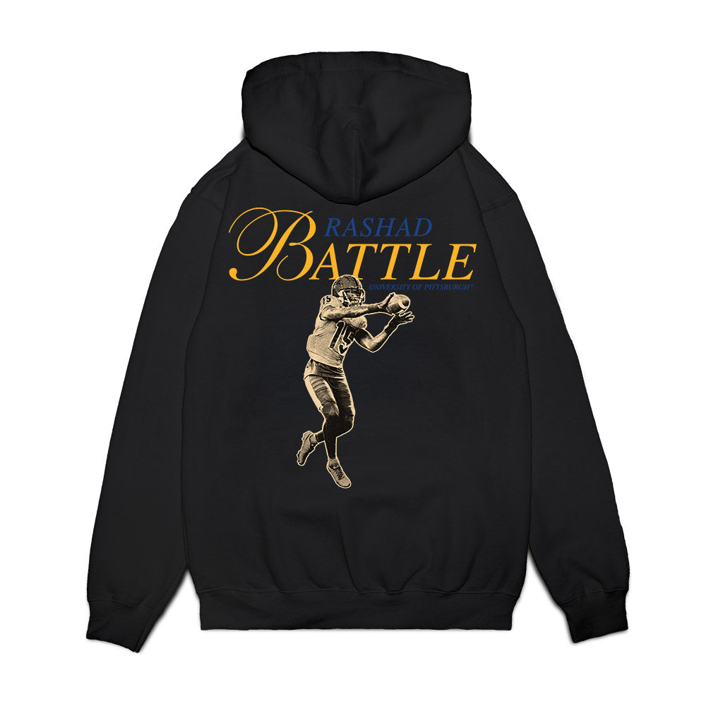 Pittsburgh - NCAA Football : Rashad Battle - Legacy Premium Hooded Sweatshirt-1