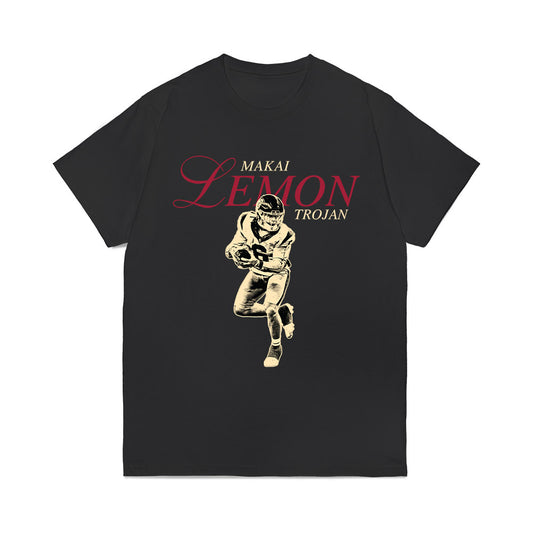 USC - NCAA Football : Makai Lemon - Legacy Comfort Colors T-Shirt-0