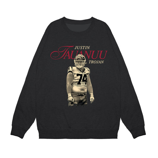 USC - NCAA Football : Justin Tauanuu - Legacy Premium Crewneck Sweatshirt-0