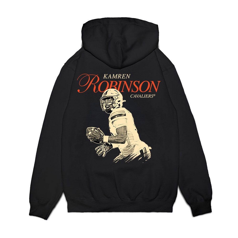 Virginia - NCAA Football : Kamren Robinson - Legacy Premium Hooded Sweatshirt-1