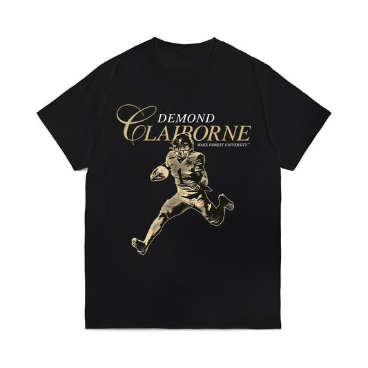 Wake Forest - NCAA Football : Demond Claiborne - Legacy Comfort Colors T-Shirt-0