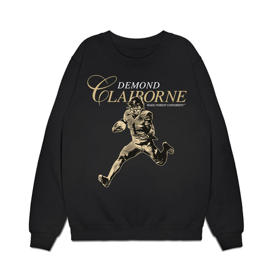 Wake Forest - NCAA Football : Demond Claiborne - Legacy Premium Crewneck Sweatshirt-0