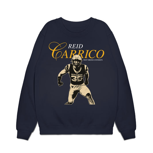 West Virginia - NCAA Football : Reid Carrico - Legacy Premium Crewneck Sweatshirt-0