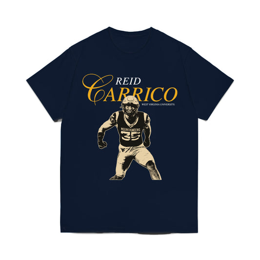 West Virginia - NCAA Football : Reid Carrico - Legacy Comfort Colors T-Shirt-0