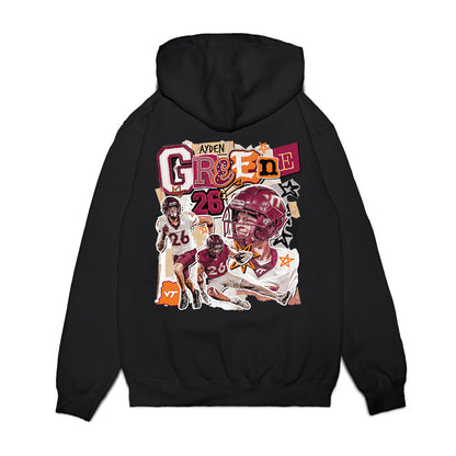 Virginia Tech - NCAA Football : Ayden Greene - Collage Premium Hooded Sweatshirt-1