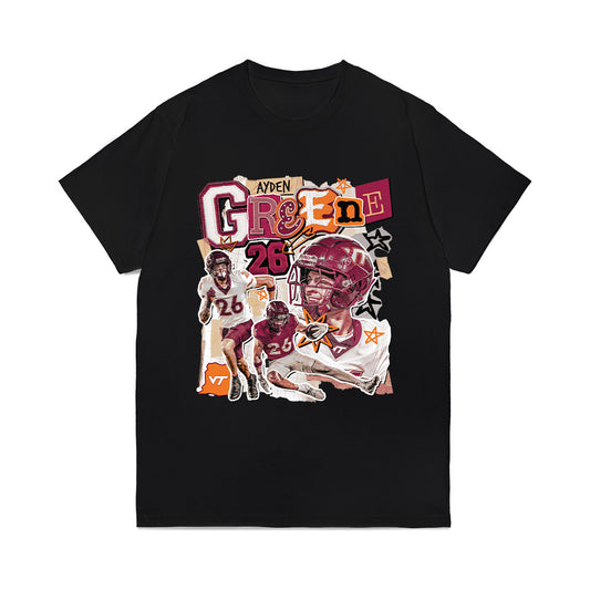 Virginia Tech - NCAA Football : Ayden Greene - Collage Comfort Colors T-Shirt-0