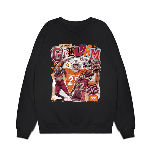 Virginia Tech - NCAA Football : Kelvin Gilliam Jr. - Collage Premium Crewneck Sweatshirt-0