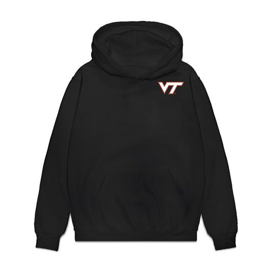Virginia Tech - NCAA Football : Kelvin Gilliam Jr. - Collage Premium Hooded Sweatshirt-0