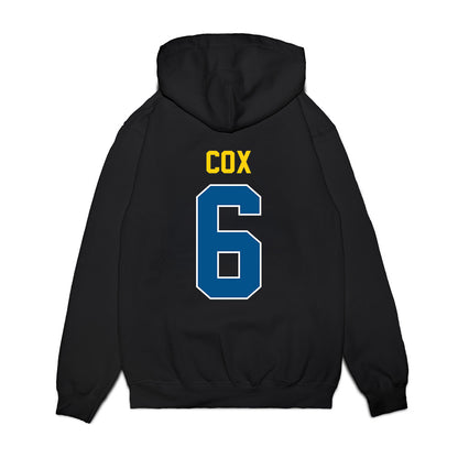 Delaware - NCAA Football : Kshawn Cox - Vintage Helmet Premium Hooded Sweatshirt-1