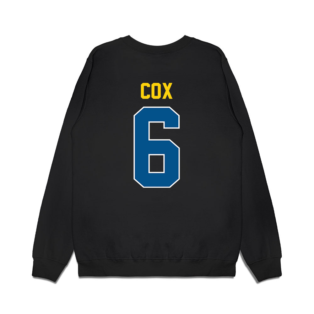 Delaware - NCAA Football : Kshawn Cox - Vintage Helmet Premium Crewneck Sweatshirt-1