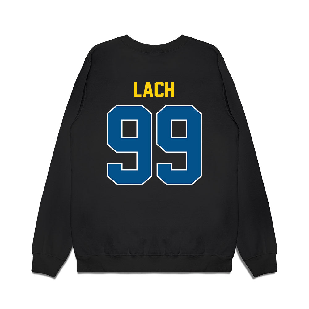 Delaware - NCAA Football : Brenden Lach - Vintage Helmet Premium Crewneck Sweatshirt-1