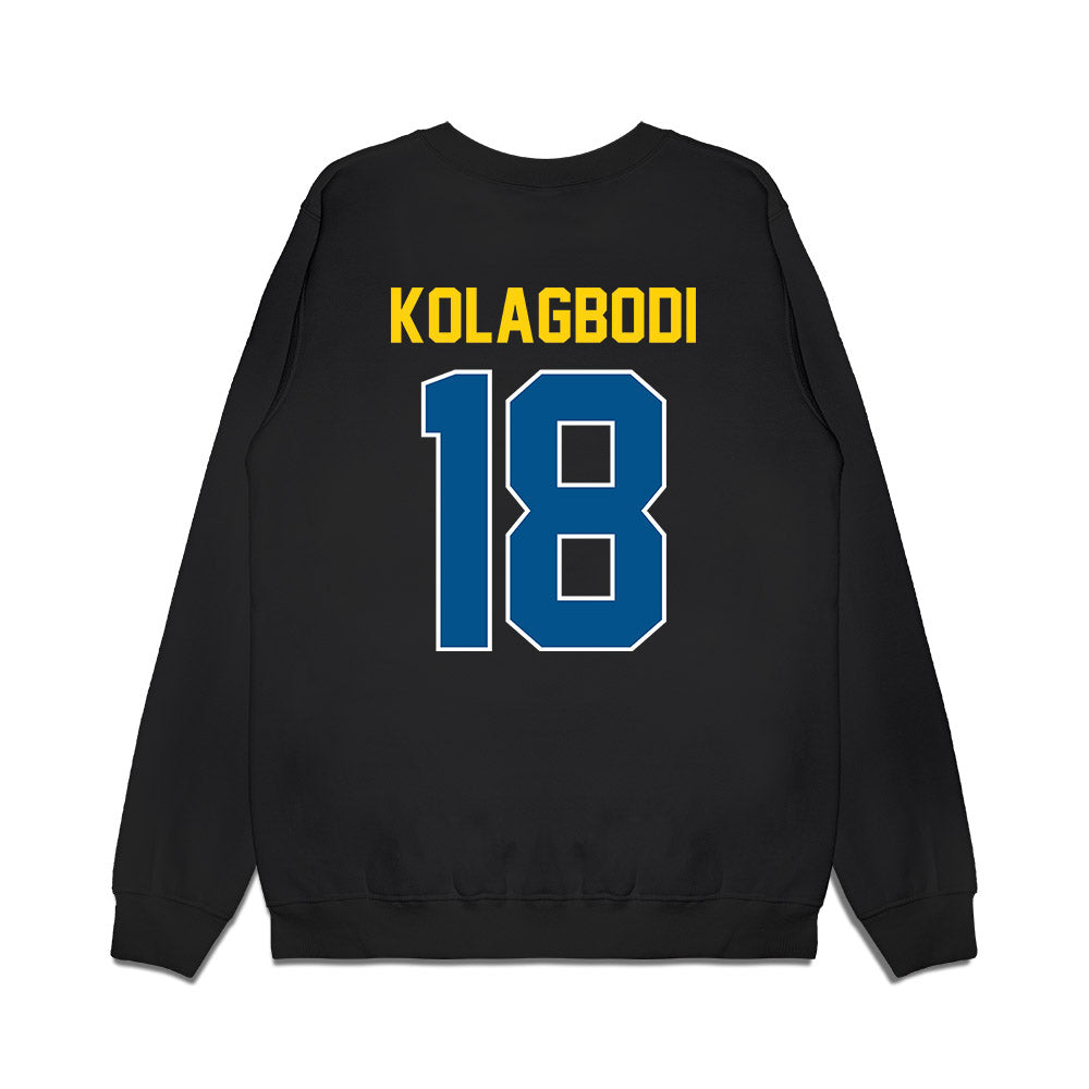 Delaware - NCAA Football : Jamarion Kolagbodi - Vintage Helmet Premium Crewneck Sweatshirt-1