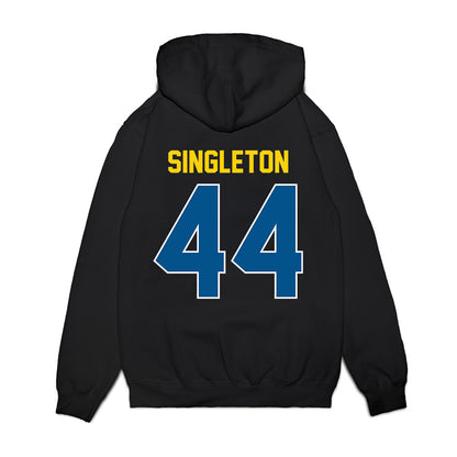 Delaware - NCAA Football : Kaeden Singleton - Vintage Helmet Premium Hooded Sweatshirt-1