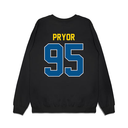 Delaware - NCAA Football : Micah Pryor - Vintage Helmet Premium Crewneck Sweatshirt-1