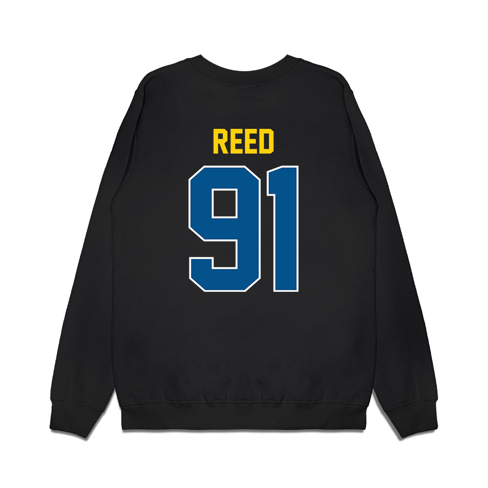 Delaware - NCAA Football : Nate Reed - Vintage Helmet Premium Crewneck Sweatshirt-1