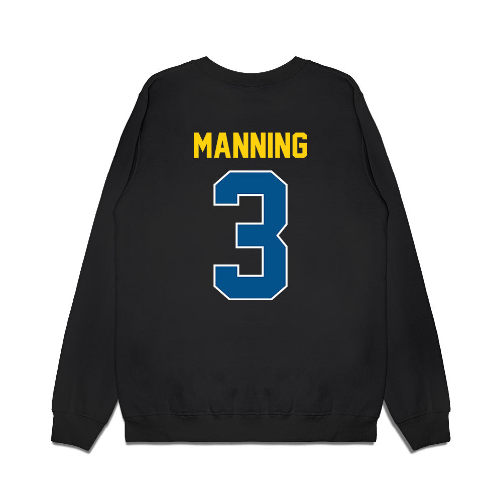 Delaware - NCAA Football : Hasson Manning - Vintage Helmet Premium Crewneck Sweatshirt-1
