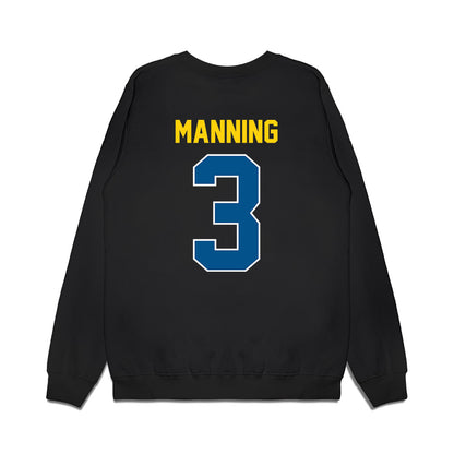 Delaware - NCAA Football : Hasson Manning - Vintage Helmet Premium Crewneck Sweatshirt-1