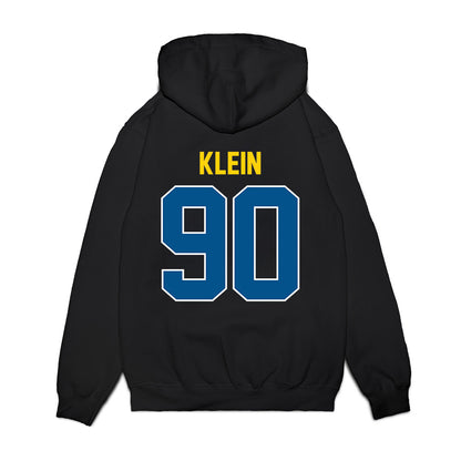 Delaware - NCAA Football : Logan Klein - Vintage Helmet Premium Hooded Sweatshirt-1