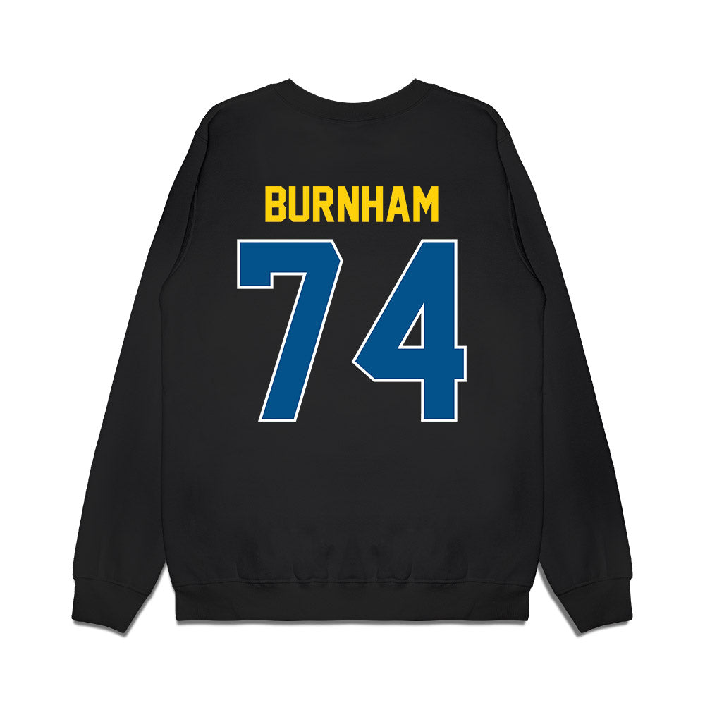 Delaware - NCAA Football : Tyler Burnham - Vintage Helmet Premium Crewneck Sweatshirt-1