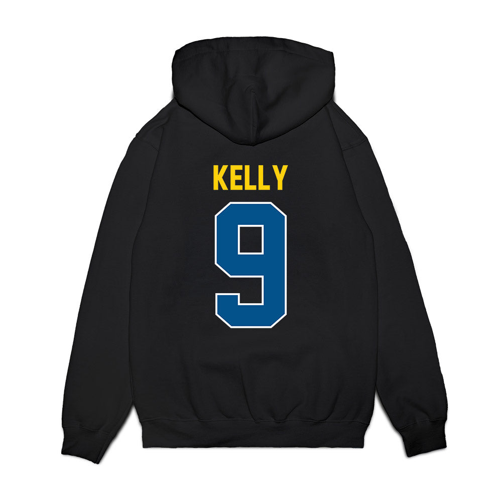 Delaware - NCAA Football : Ja'Carree Kelly - Vintage Helmet Premium Hooded Sweatshirt-1