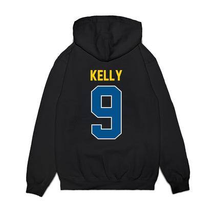 Delaware - NCAA Football : Ja'Carree Kelly - Vintage Helmet Premium Hooded Sweatshirt-1