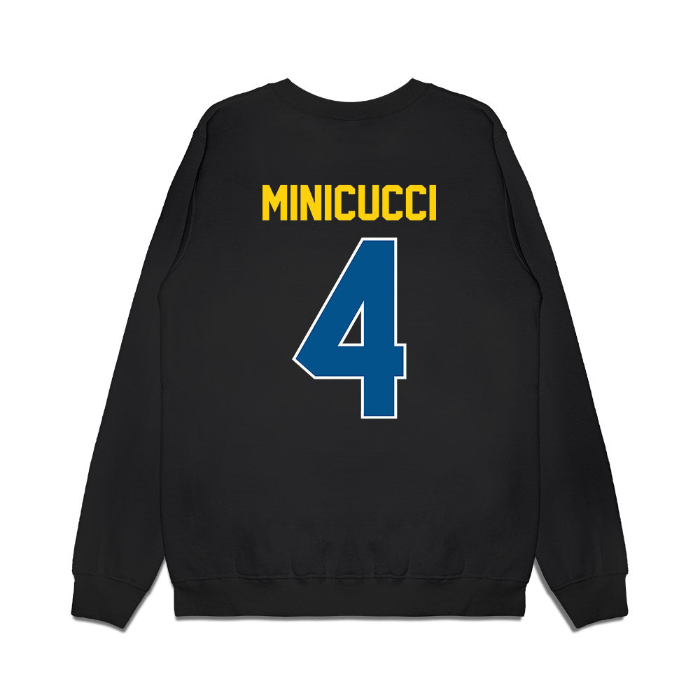 Delaware - NCAA Football : Nicholas Minicucci - Vintage Helmet Premium Crewneck Sweatshirt-1