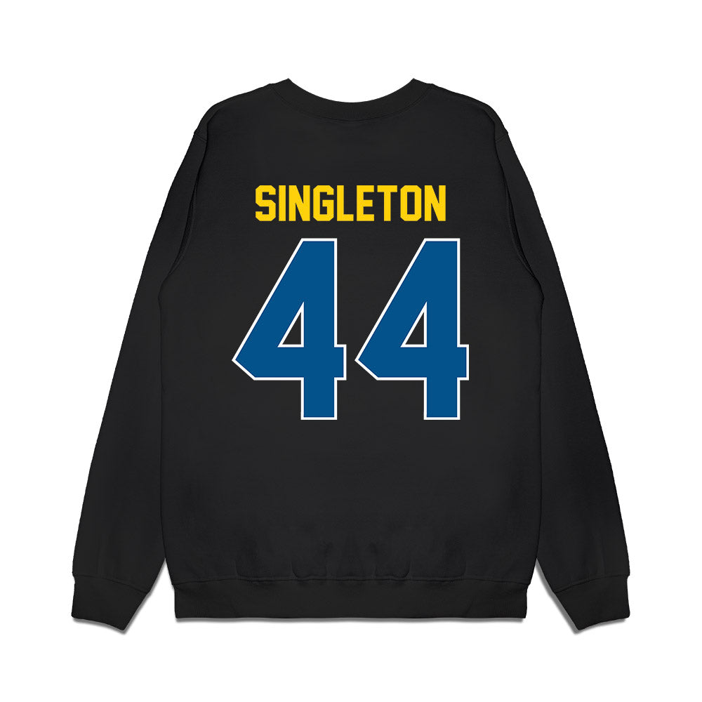 Delaware - NCAA Football : Kaeden Singleton - Vintage Helmet Premium Crewneck Sweatshirt-1