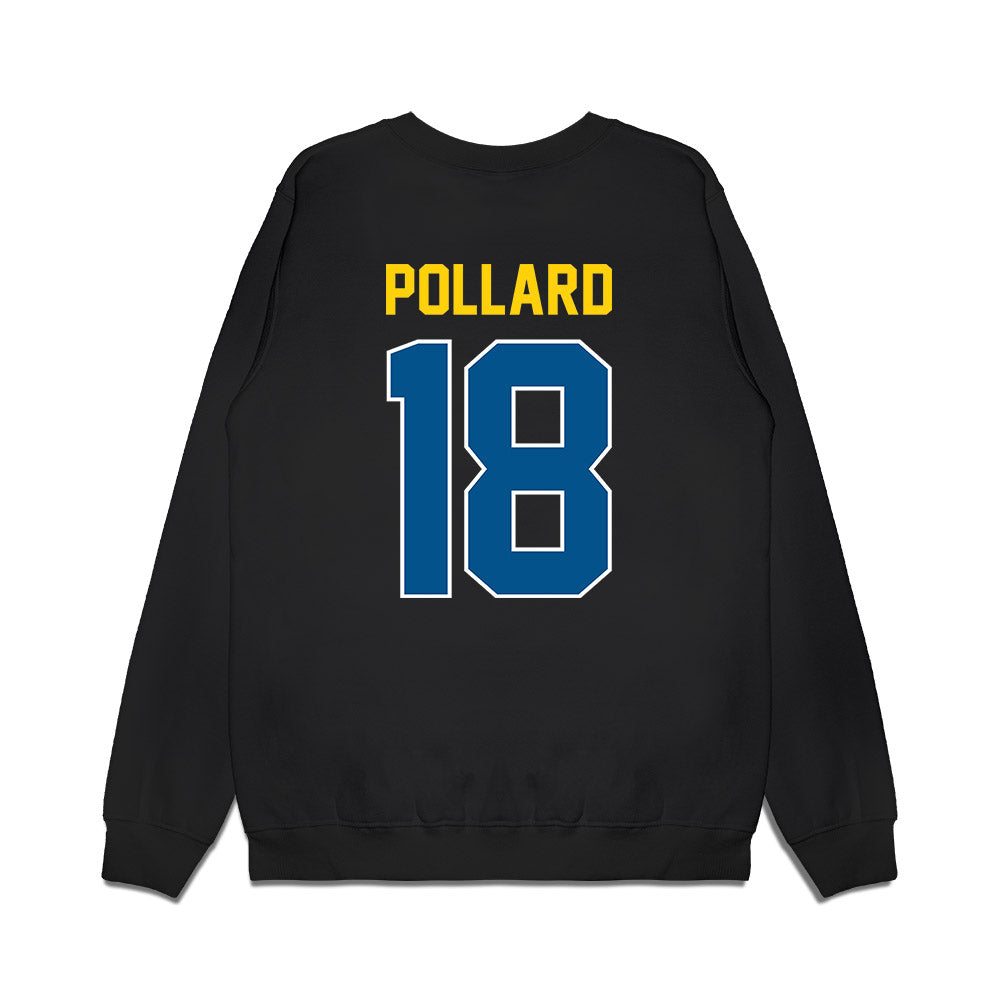 Delaware - NCAA Football : Mysonne Pollard - Vintage Helmet Premium Crewneck Sweatshirt-1