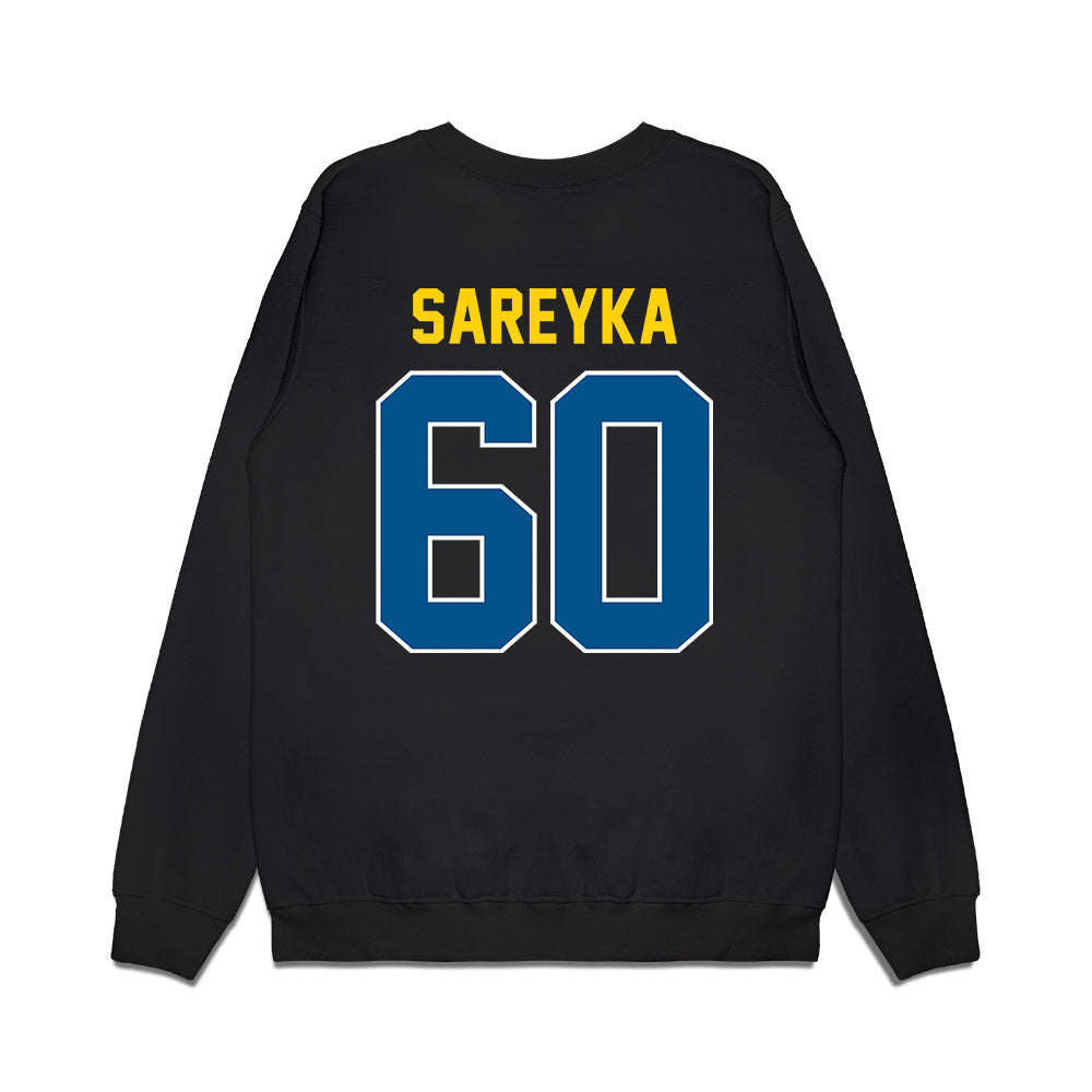 Delaware - NCAA Football : Carter Sareyka - Vintage Helmet Premium Crewneck Sweatshirt-1