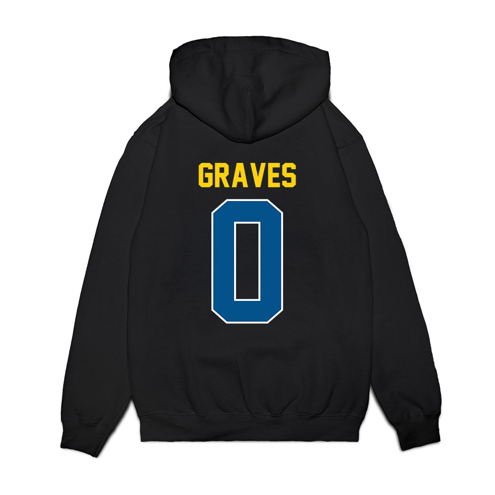 Delaware - NCAA Football : Bryson Graves - Vintage Helmet Premium Hooded Sweatshirt-1