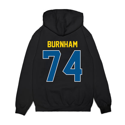 Delaware - NCAA Football : Tyler Burnham - Vintage Helmet Premium Hooded Sweatshirt-1