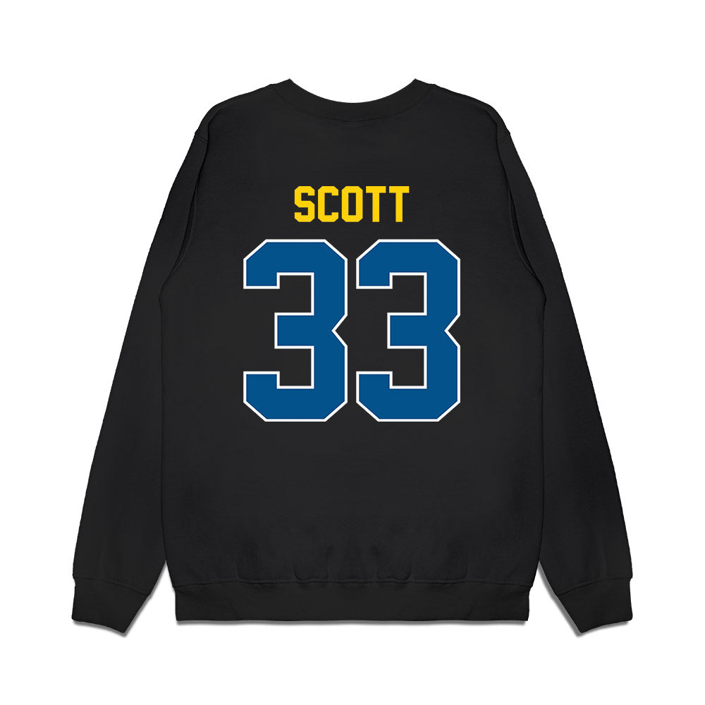 Delaware - NCAA Football : Trace Scott - Vintage Helmet Premium Crewneck Sweatshirt-1
