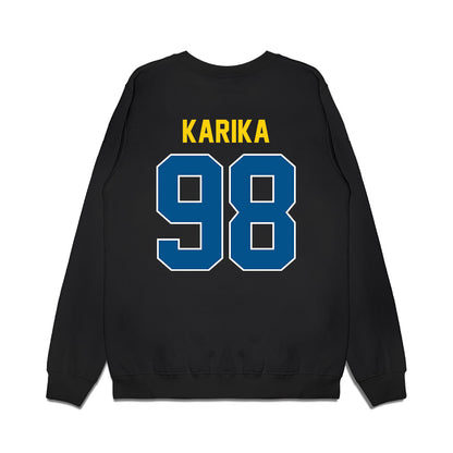 Delaware - NCAA Football : Nicholas Karika - Vintage Helmet Premium Crewneck Sweatshirt-1