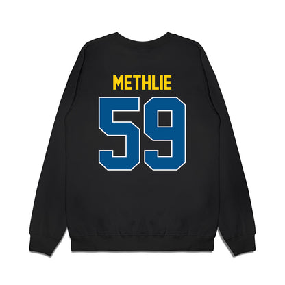 Delaware - NCAA Football : Patrick Methlie - Vintage Helmet Premium Crewneck Sweatshirt-1