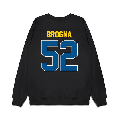 Delaware - NCAA Football : Dom Brogna - Vintage Helmet Premium Crewneck Sweatshirt-1