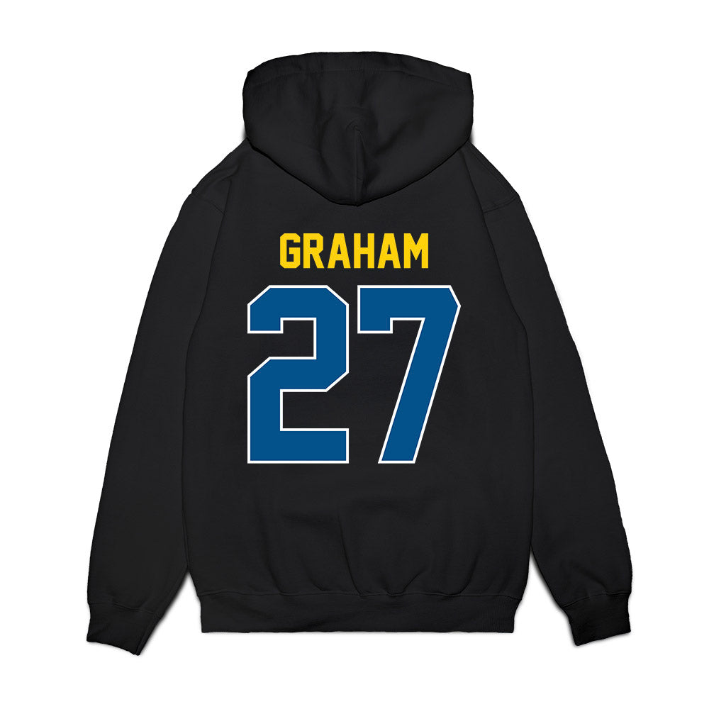 Delaware - NCAA Football : AJ Graham - Vintage Helmet Premium Hooded Sweatshirt-1