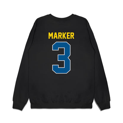 Delaware - NCAA Football : Zach Marker - Vintage Helmet Premium Crewneck Sweatshirt-1