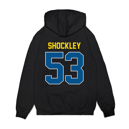 Delaware - NCAA Football : Carson Shockley - Vintage Helmet Premium Hooded Sweatshirt-1