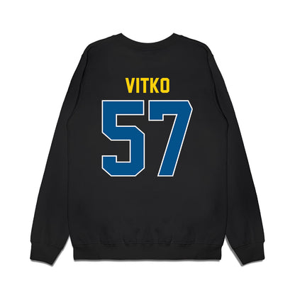Delaware - NCAA Football : Noah Vitko - Vintage Helmet Premium Crewneck Sweatshirt-1