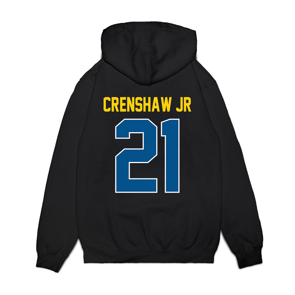 Delaware - NCAA Football : Anthony Crenshaw Jr - Vintage Helmet Premium Hooded Sweatshirt-1